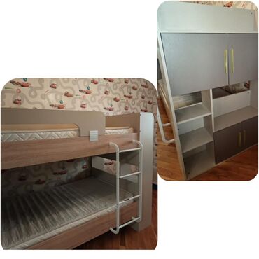 tek adamliq kravat: Oğlan və qız üçün, İşlənmiş, Çarpayı, Matras ilə, Siyirməsiz
