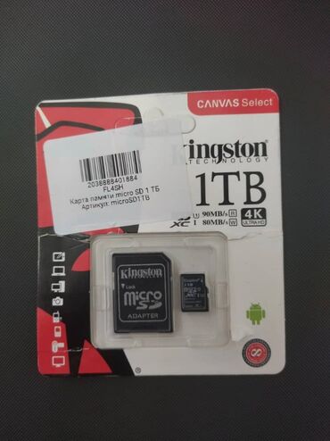 карты памяти kingston для телефонов: Карта памяти Kingston Canvas Select microSD объемом 1 ТБ. Подходит для