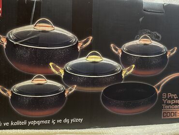 купить набор кухонных ножей: ⚡️ Срочная продажа! Набор дизайнерских кастрюль и сковорода (9