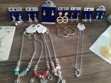 Bijuteriya dəstləri: Rengi getmeyen sitandan alrgiya vermeyen topdanda satlir tek tekde — 15