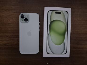 irshad telecom telefonlar: IPhone 15, 128 GB, Alpine Green, Zəmanət, Simsiz şarj, Face ID