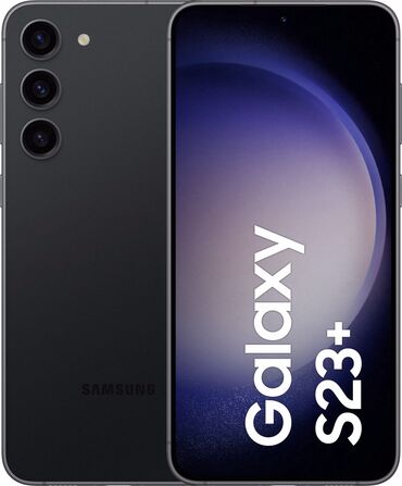 телефон бу самсунк: Samsung Galaxy S23 Plus, Б/у, 256 ГБ, цвет - Черный, 2 SIM, eSIM