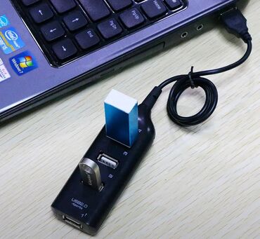 комплект пк: Компактный USB-разветвитель с 4 портами и кабелем