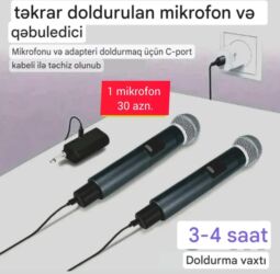 Mikrofonlar: Yeni Simsiz (Bluetooth) Mikrofon Ünvandan götürmə — 21