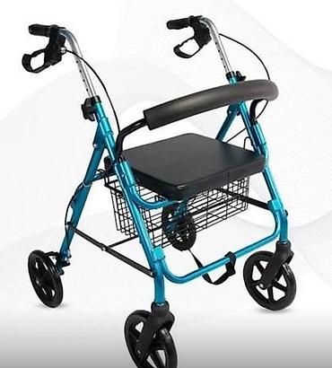 əsa: Dörd təkərli rollator-gəzinti köməkçisi - Alüminium gövdə, yüngül və — 1