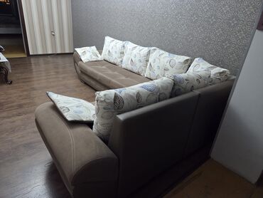 Продукты питания: Угловой диван, Б/у, Нераскладной, С подъемным механизмом, Ткань, Нет доставки