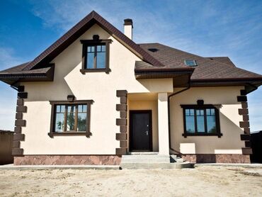 травертин фасад каталог фото: Фасад. Утепляем дом снаружи. Выполняем штукатурку. Делаем фактуру