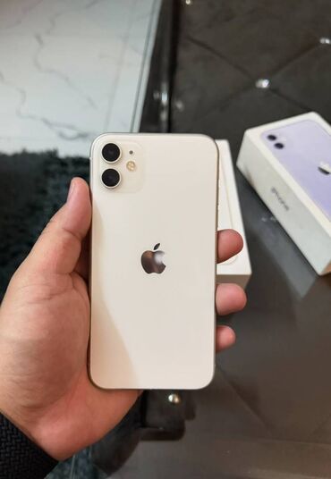 Apple iPhone: IPhone 11, 128 GB, Ağ, Face ID