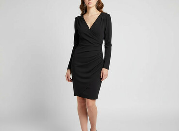 czarne buty na koturnie deichmann: Mohito, Women`s dress, size 2XS (EU 32)