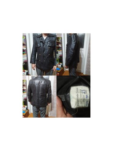 кожаный куртки мужские: Куртка 5XL (EU 50), 6XL (EU 52), цвет - Черный