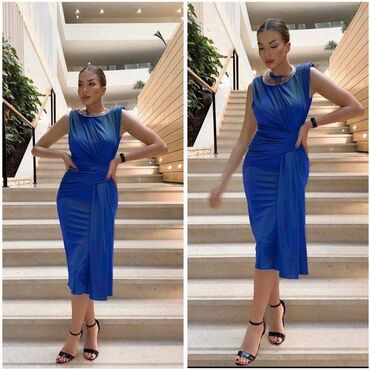 ps fashion plava haljina: 9Fashion Woman Drugi tip rukava