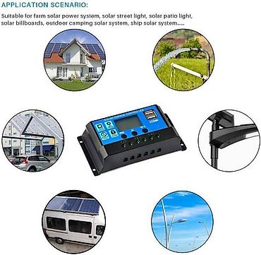 Prekidači: Solarni kontroleri model, može automatski da obnovi 12V i 24V olovnu — 9