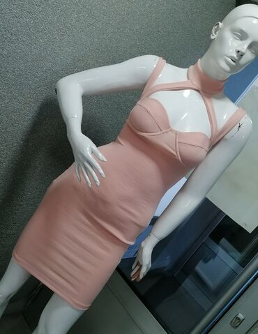 puder roza haljina i cipele: S (EU 36), color - Pink, Cocktail, With the straps