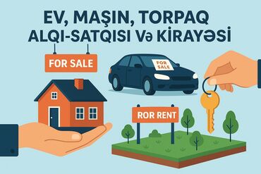 4 комнатные квартиры: Ev, maşın, torpaq alqı-satqısı və kirayə üzrə münasib təkliflər!
