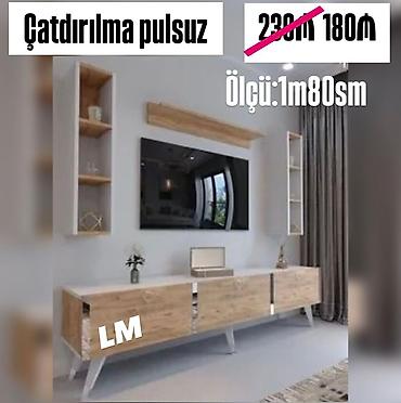 klassik tv stend: _*TV STEND / TV altı*_ *Yeni və sifarişlə* 💥 Qiymət : *180₼* — 1