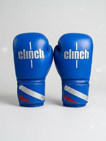 Спорт жана хобби: Боксерские перчатки Clinch Flex Leather Anti KO, синие.б/у - — 3