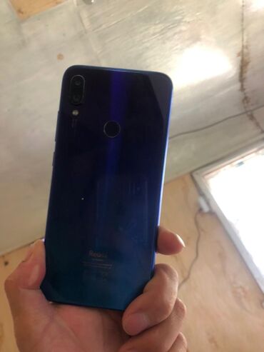 беспроводной телефон: Xiaomi, Redmi Note 7, Б/у, 64 ГБ, цвет - Синий, 2 SIM