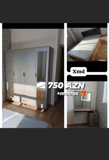 Yataq otağı dəstləri: 2 təknəfərlik çarpayı, Dolab, Tumba, Türkiyə, Yeni — 9