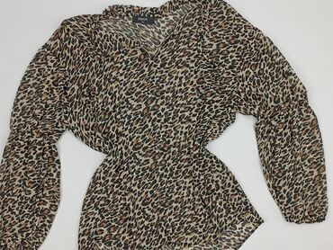 koszula w świnki makłowicz: Papaya, Women's blouse, size M