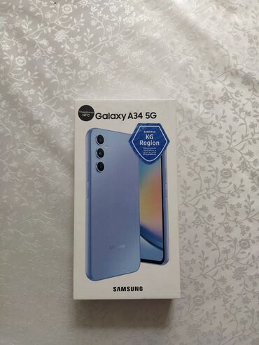 samsung galaxy a34 цена в бишкеке: Samsung A34, Новый, 256 ГБ, цвет - Фиолетовый, 2 SIM