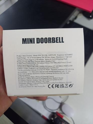 Qapı zamokları: Mini Doorbell – Ağıllı qapı zəngi (Model: Z30) Xüsusiyyətlər: - — 2