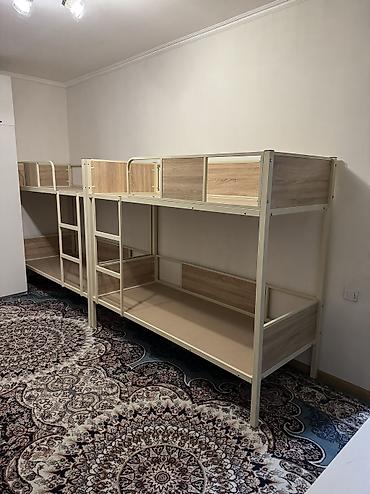 двухъярусные: Двухъярусные кровати с металлическим каркасом и вставками под дерево — 2