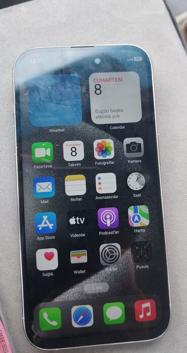 Apple iPhone: IPhone 15 Pro, 64 GB, Gümüşü, Face ID