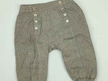 Materiałowe: Niemowlęce spodnie materiałowe, 9-12 m, 74-80 cm, H&M, stan - Bardzo dobry