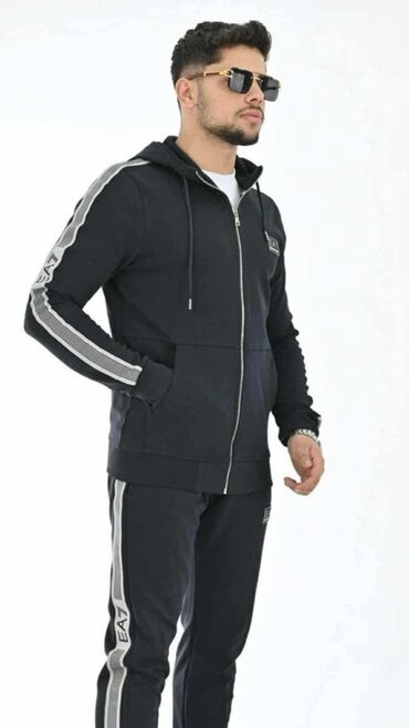 Trenerke: Komplet, S, M, L, Gucci, bоја - Crna, Pamuk — 8