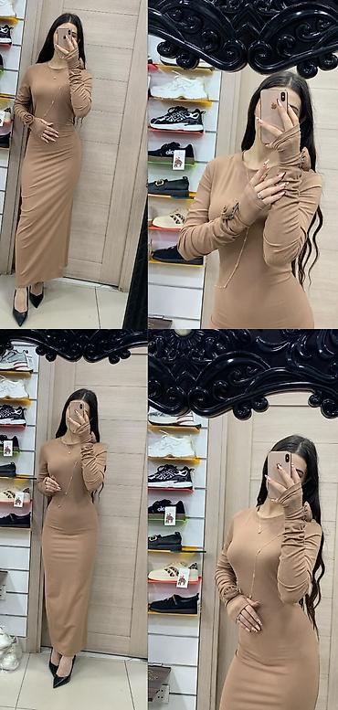 zamus ayaqqabi: Qadınlar üçün zərif uzun donlar - Model: bədənə oturan, uzun (maxi) — 5