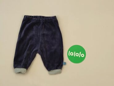 Spodnie: Spodnie, 0-1 m, wzrost - 56 cm., wzór - Jednolity kolor, kolor - Niebieski