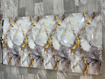 Mərmər effektli PVC panellər: Mərmər effekti verən PVC divar panelləri. 1.Arxasi izolesiyalidi nəm — 2