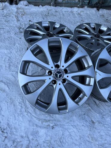 Диски: Литые Диски R 18 Mercedes-Benz, Комплект, отверстий - 5, Б/у — 9