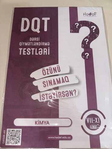 Kitablar, jurnallar, CD, DVD: Dərsi qiymətləndirmə testleri -hedef- kimya-(7-11-ci sinif ) tam yeni