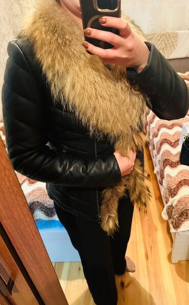 кожаная куртка женская: Dəri kurtka, XL