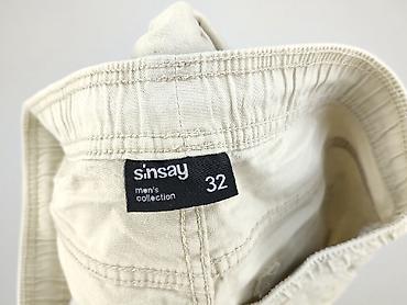 second hand lubin: Męskie spodnie jogger cargo Sinsay, rozmiar 32 - Krój: jogger ze — 5