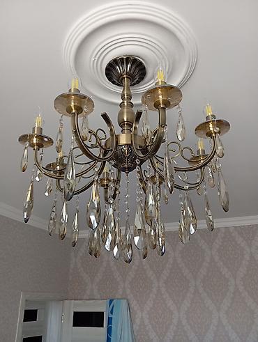 İşıqlandırma: Çılçıraq, 8 lampa, Metal — 1