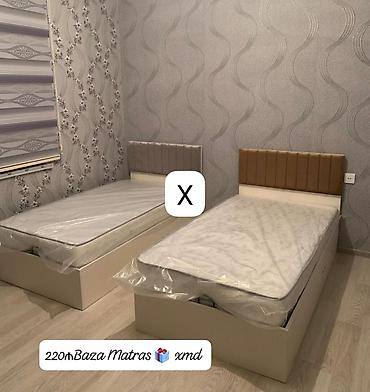 Tək nəfərlik baza + matras dəsti - Komplekt: baza (açılan altı