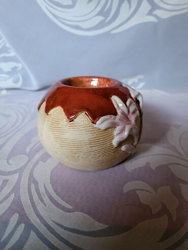 Ostali kućni dekor: Svecnjak nov rucni rad 80te. Svecnjak za okrugle i visoke svece — 6