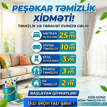 ozcan deniz konsert: Təmizlik | Ofislər, Mənzillər, Evlər | Gündəlik təmizlik, Təmirdən sonra təmizlik, Çilçıraqların yuyulması və təmizlənməsi — 3