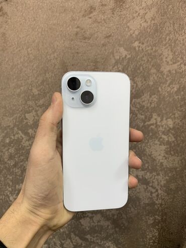 Apple iPhone: IPhone 15, 128 GB, White Titanium, Face ID