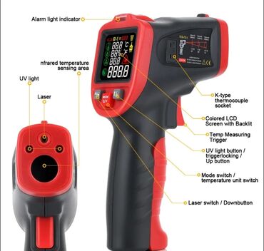 lazer tərəzi: Təmassız infraqıqmızı termometr. Model: WINTACT WT-323E -Bu
