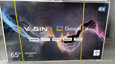 Телевизоры: Акция Телевизор yasin 65q90 165 см 65" 4k (google tv) - описание: в