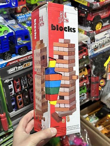 тэнисный стол: Настольная игра “Башня” (Jenga) — набор деревянных брусков - — 1