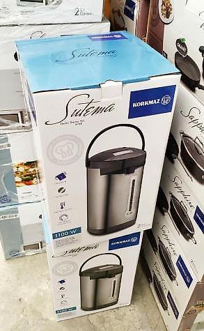 Termopotlar: Samovar termopot Korkmaz Türk istehsali 1100 watt 5 litr tutumlu 360 — 9