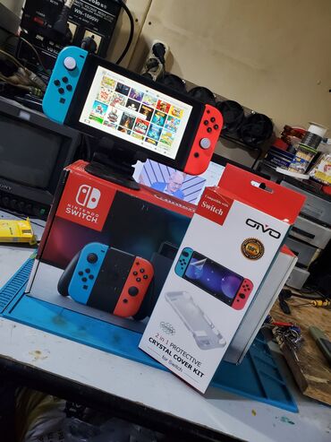 кофемашина купить бишкек: Nintendo switch 32гб+256гб (чипованный) полный комплект + новый чехол