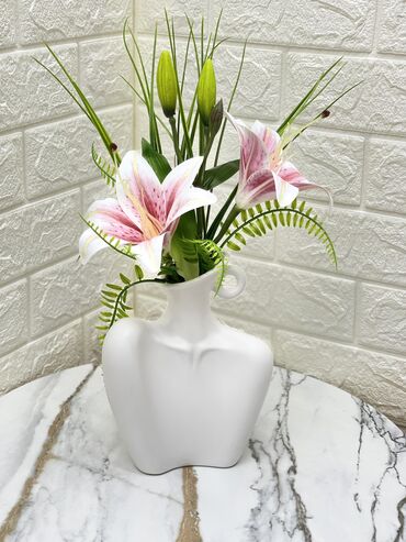 фасадный декор: Керамическая женская ручная ваза, высококачественный искусственный