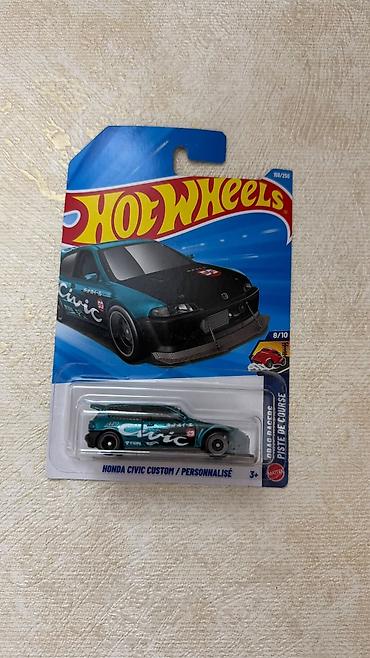 hot: Hot Wheels — Honda Civic Custom (Drag Racers), масштаб 1:64 также — 3