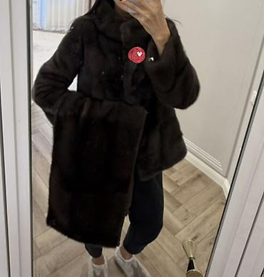 long coat: Шуба, Норка, По колено, S — 2