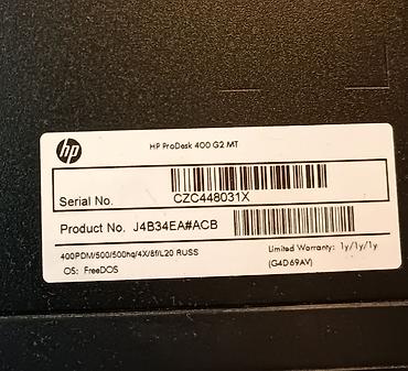 hp printer adapter: HP ProDesk 400 G2 MT masaüstü kompüter sistemi Model: HP ProDesk 400 — 3
